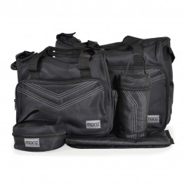 Комплект чанти за аксесоари Stella черен