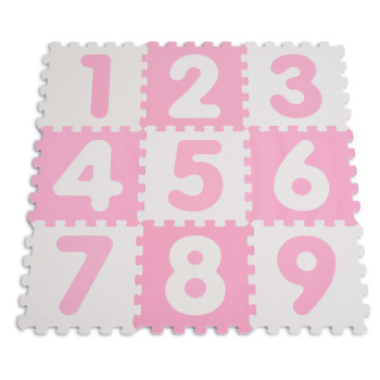 Мек пъзел Цифри розов 1001B3(WH/PK)AB