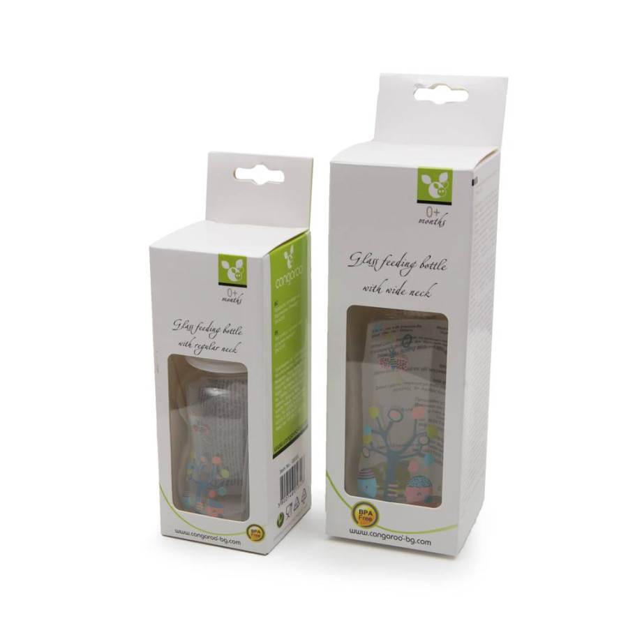Стъклено стандартно шише 120 ml GB301