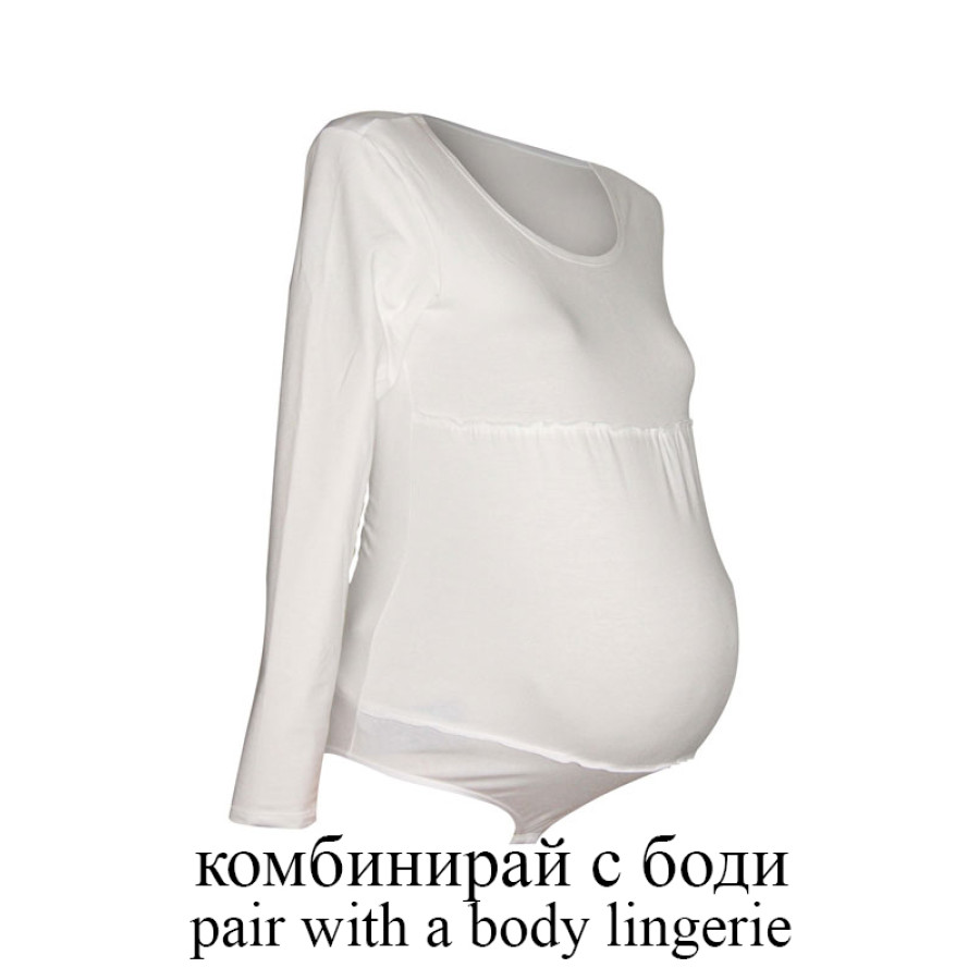 Туника за бременни в светло розово