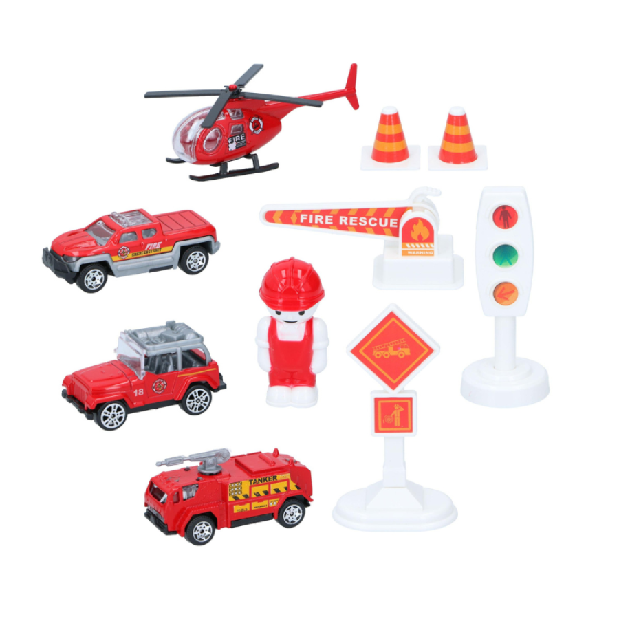 Gearbox подложка за игра с колички Пожарна