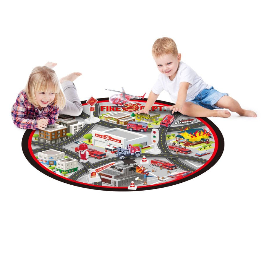 Gearbox подложка за игра с колички Пожарна