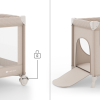 Сгъваема бебешка кошара Kinderkraft Leody Up Beige