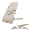 Бебешки шезлонг KinderKraft Mimi Wood/Beige