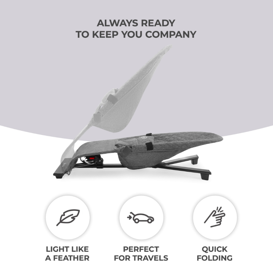 Kinderkraft Mimi бебешки шезлонг Grey