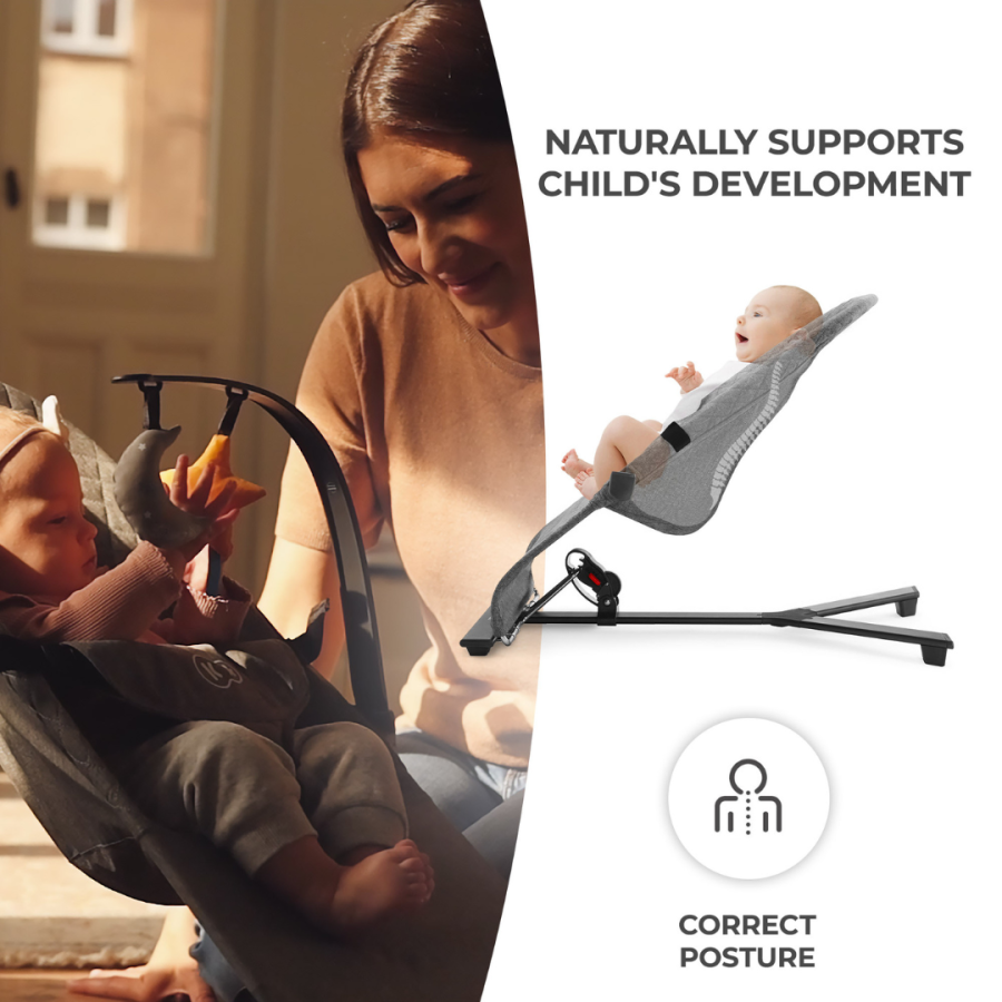 Kinderkraft Mimi бебешки шезлонг Grey