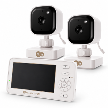 Бебефон KinderKraft NiteEye Travel White с 2 камери