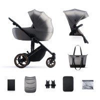 Kinderkraft Prime 2 бебешка количка 2в1 Shadow Grey