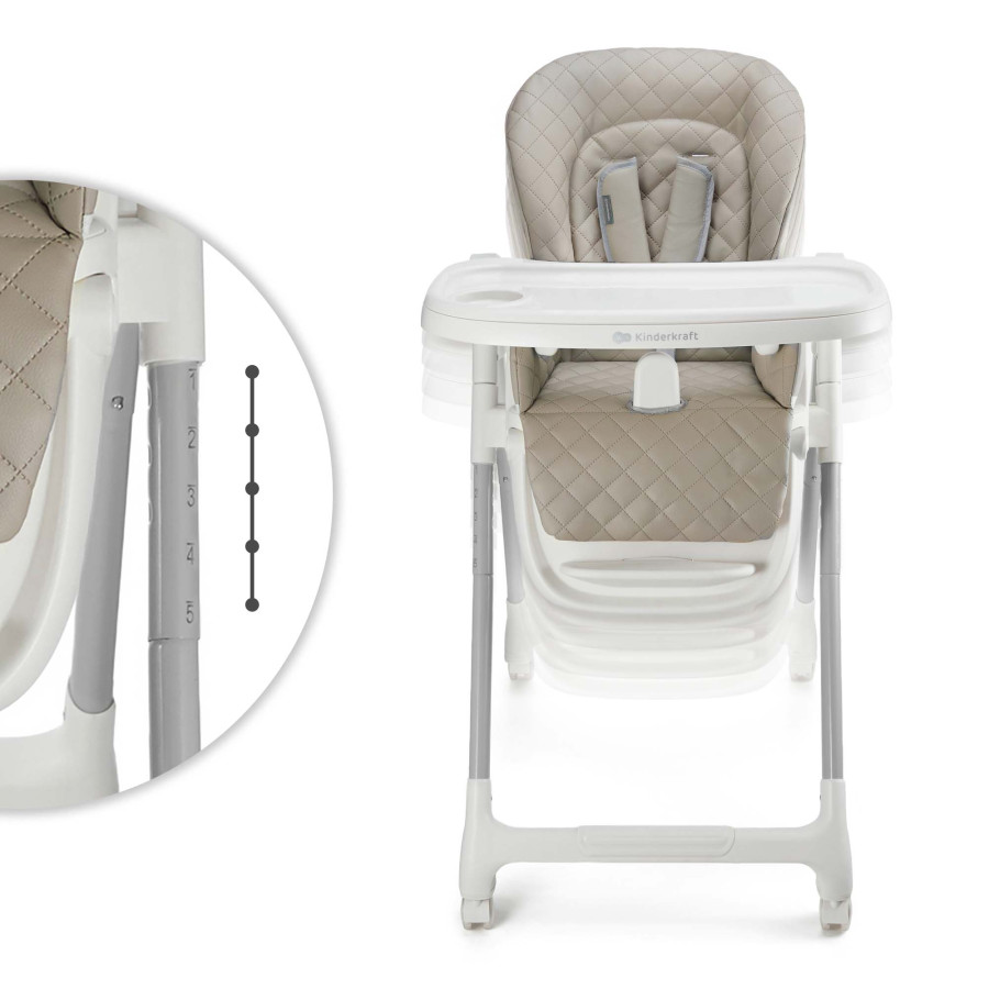 Kinderkraft Tulo столче за хранене Beige