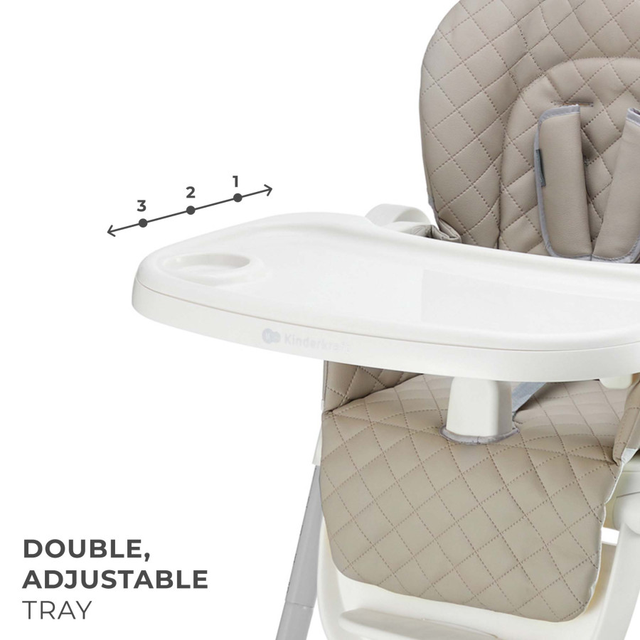 Kinderkraft Tulo столче за хранене Beige