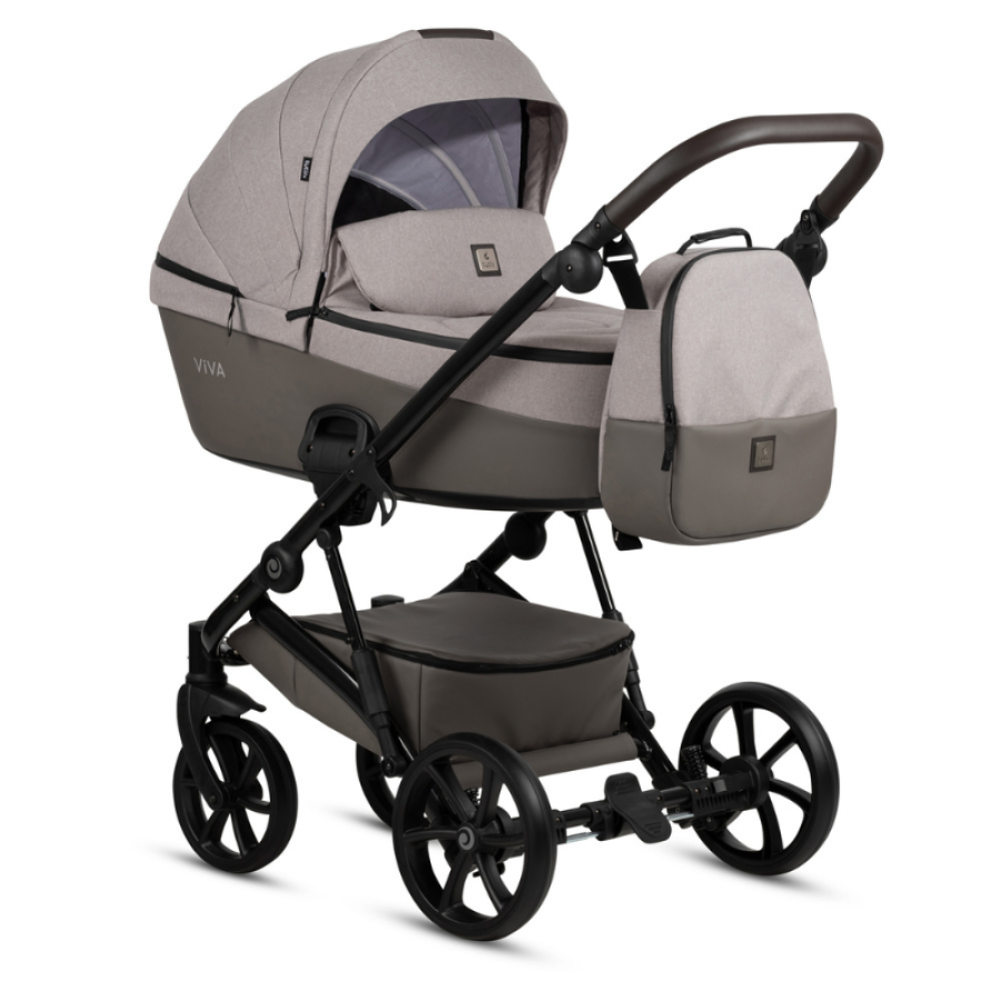Бебешка количка Tutis Viva 6+ 2в1 068 Warm Grey