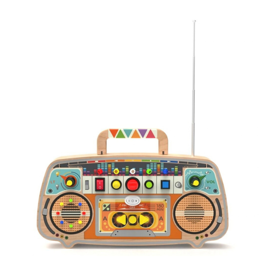 Дървена занимателна дъска FM Radio
