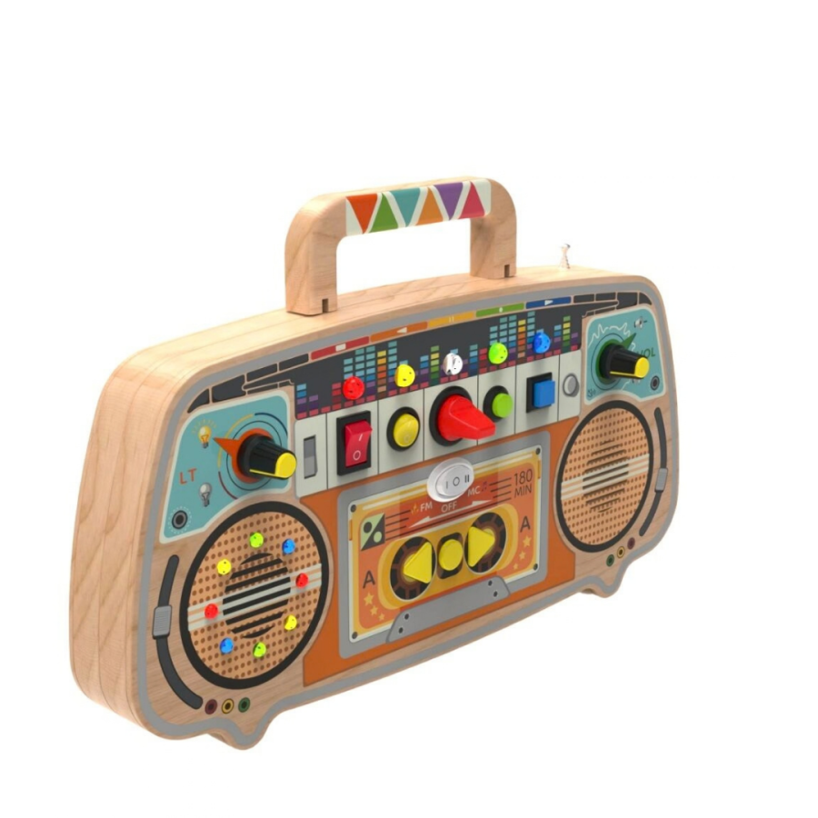 Дървена занимателна дъска FM Radio