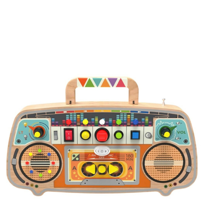 Дървена занимателна дъска FM Radio