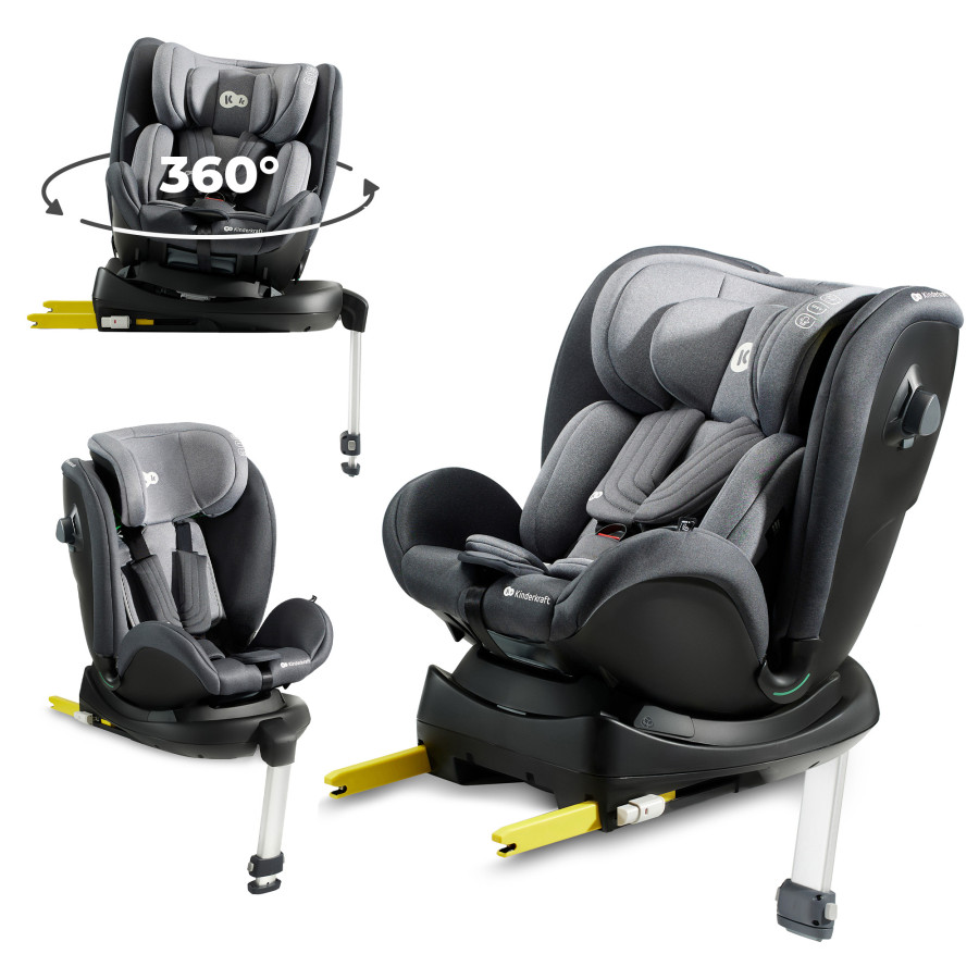 Kinderkraft столче за кола XRIDER i-Size Grey