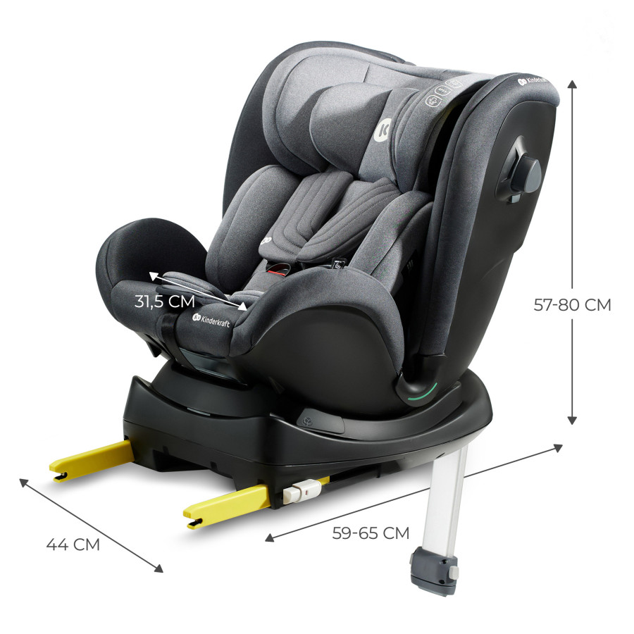 Kinderkraft столче за кола XRIDER i-Size Grey