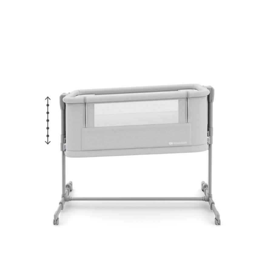 Бебешка кошара KinderKraft Nestee Grow 2 Light Grey