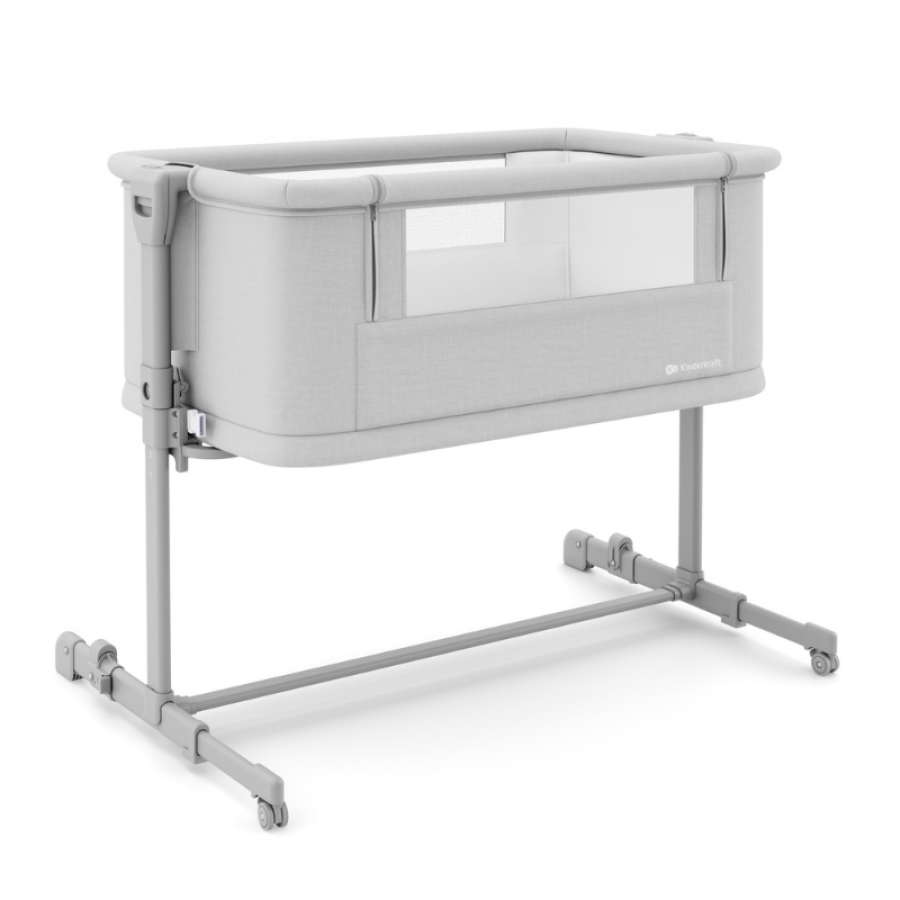 Бебешка кошара KinderKraft Nestee Grow 2 Light Grey