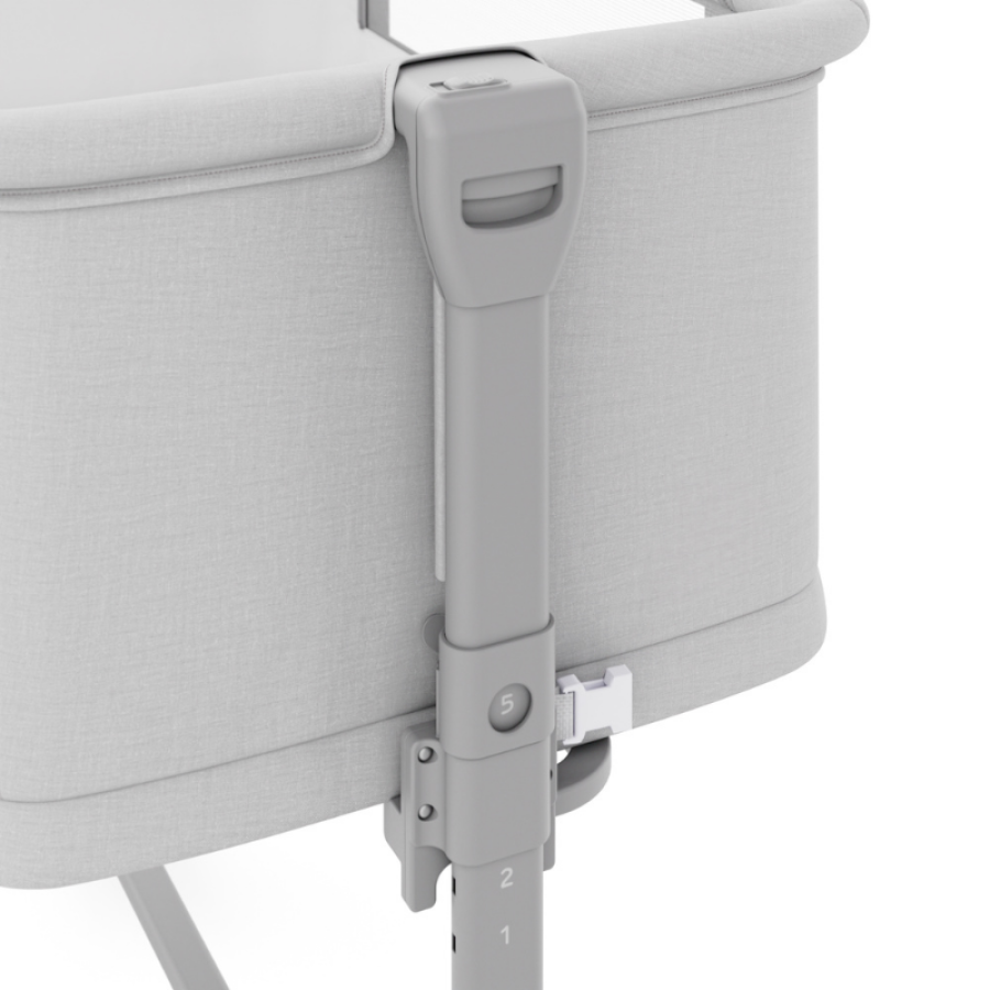 Бебешка кошара KinderKraft Nestee Grow 2 Light Grey