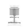 Бебешка кошара KinderKraft Nestee Grow 2 Light Grey