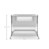Бебешка кошара KinderKraft Nestee Grow 2 Light Grey