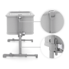 Бебешка кошара KinderKraft Nestee Grow 2 Light Grey