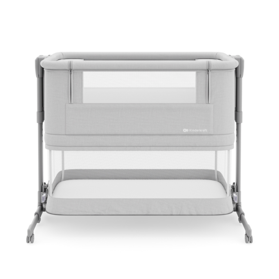 Бебешка кошара KinderKraft Nestee Grow 2 Light Grey