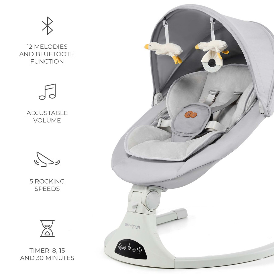 Kinderkraft Tulsy шезлонг Grey