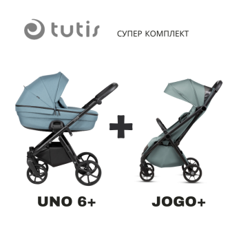 Tutis UNO 6+ бебешка количка 2в1 143 Menta + JOGO+ mint