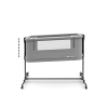 Бебешка кошара KinderKraft Nestee Grow 2 Dark Grey