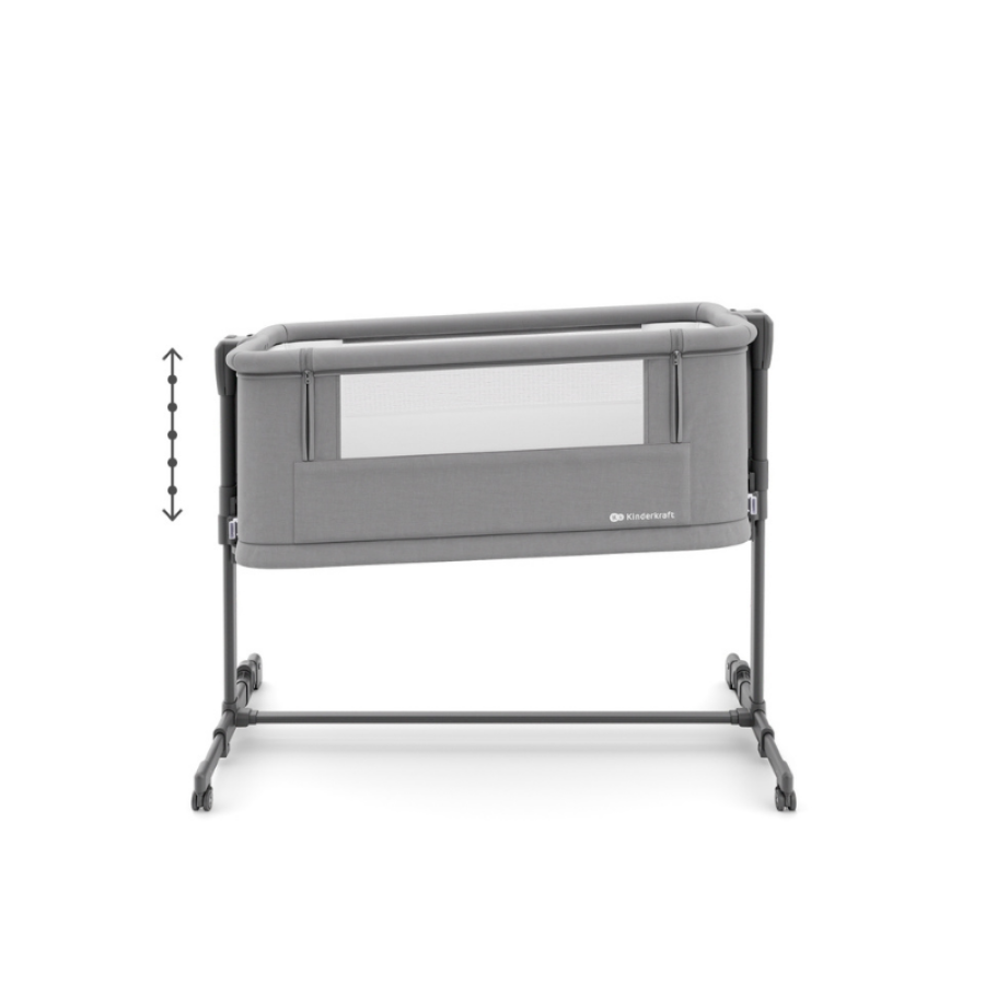 Бебешка кошара KinderKraft Nestee Grow 2 Dark Grey