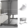 Бебешка кошара KinderKraft Nestee Grow 2 Dark Grey