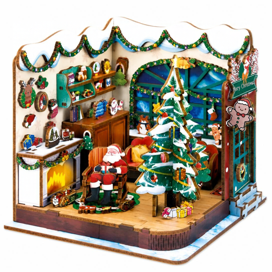 Сглобяем модел Miniature House Puzzle Santa's Workshop