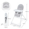 Kinderkraft Binci столче за хранене Light Grey