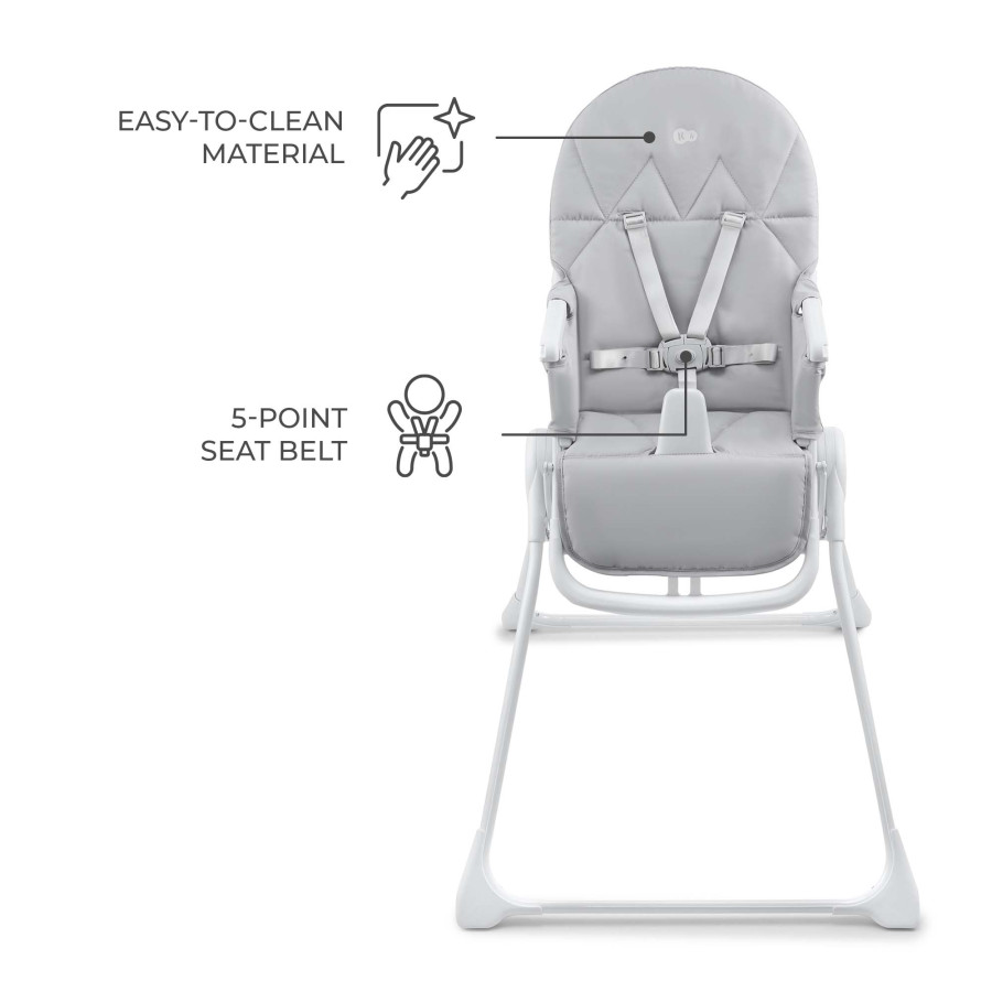 Kinderkraft Binci столче за хранене Light Grey