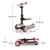 Тротинетка Kinderkraft Halley 2 Rose Pink