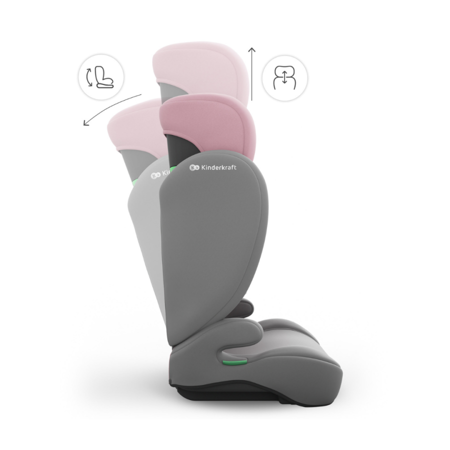 Столче за кола Kinderkraft I-Spark 2 Plus Pink