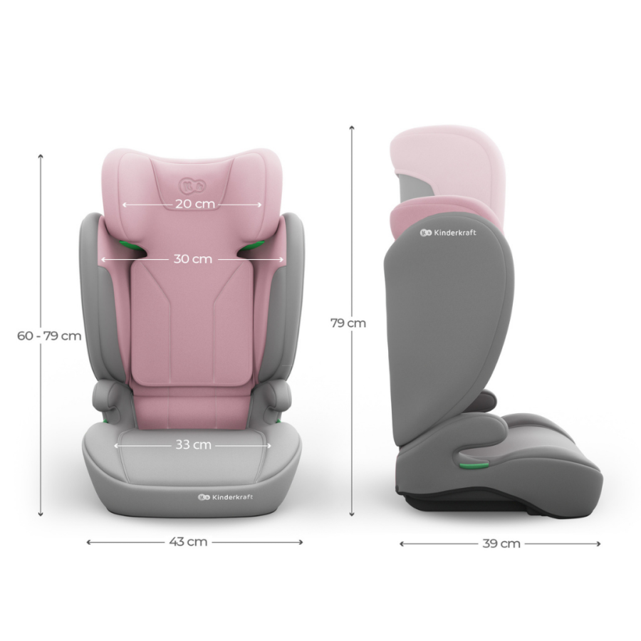 Столче за кола Kinderkraft I-Spark 2 Plus Pink