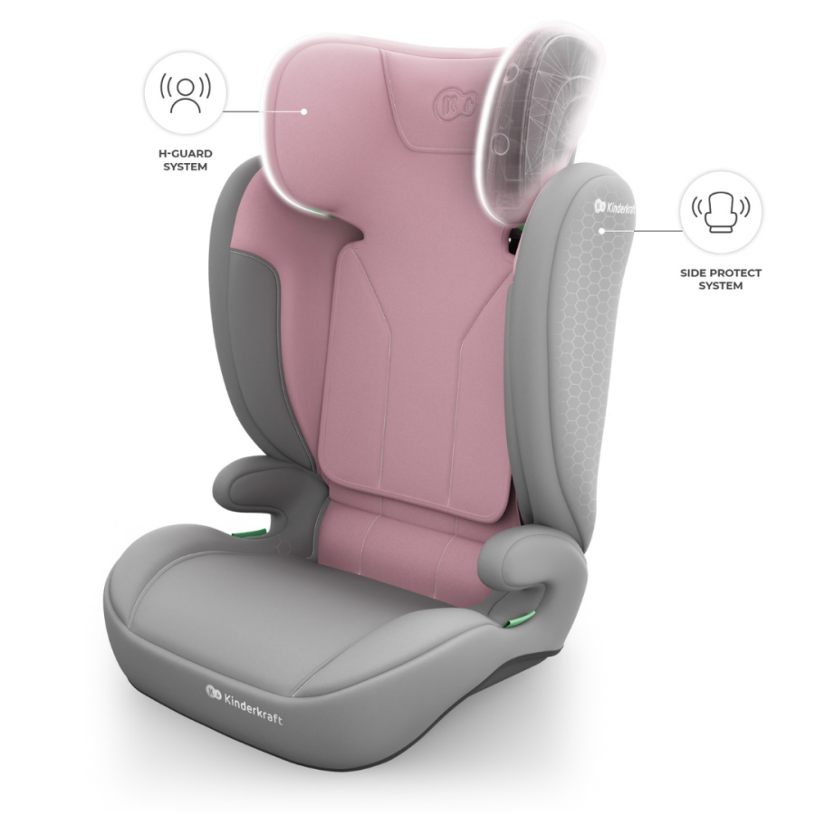 Столче за кола Kinderkraft I-Spark 2 Plus Pink