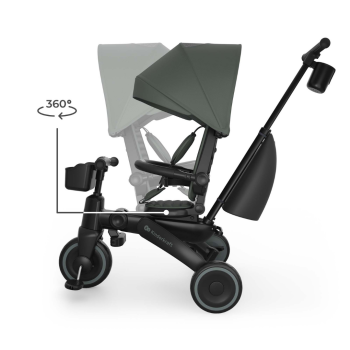 Сгъваема триколка Kinderkraft Jazz 3 зелена