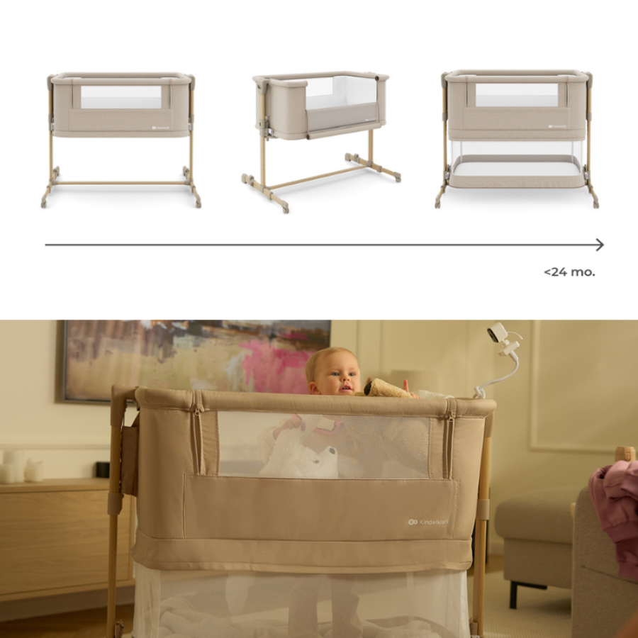 Бебешка кошара KinderKraft Nestee Grow 2 Beige