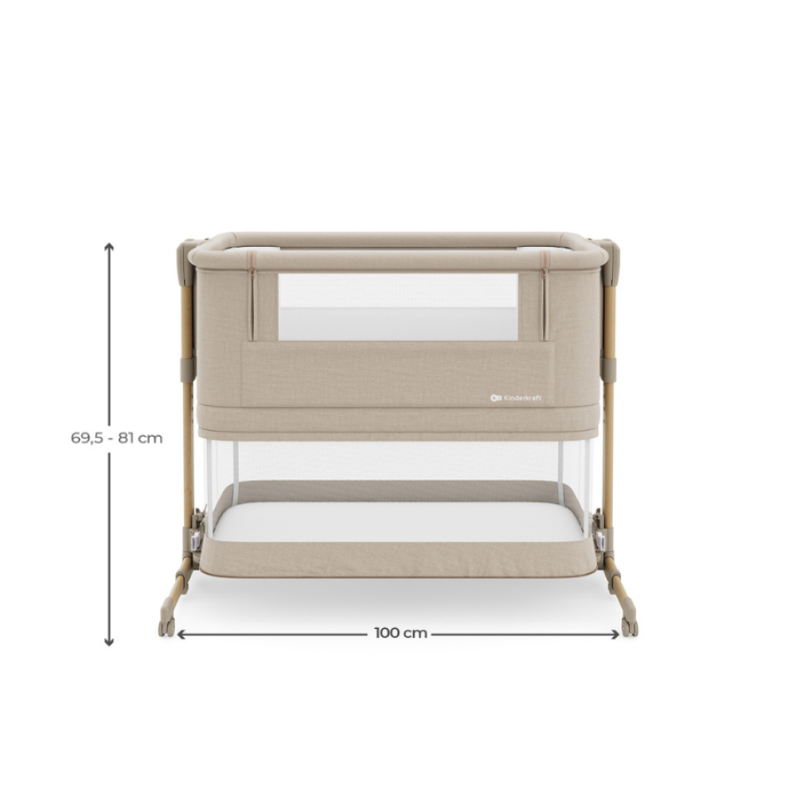 Бебешка кошара KinderKraft Nestee Grow 2 Beige