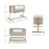 Бебешка кошара KinderKraft Nestee Grow 2 Beige