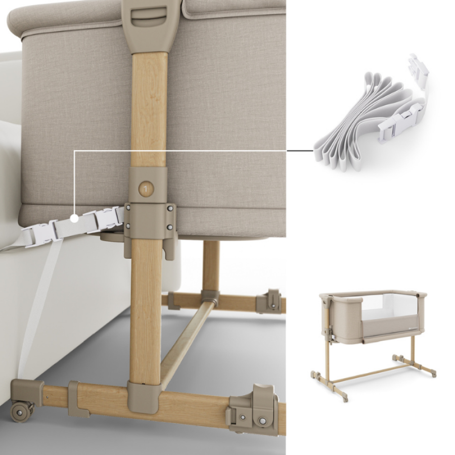 Бебешка кошара KinderKraft Nestee Grow 2 Beige