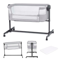 Бебешка кошара KinderKraft Nestee Up 2 Grey