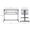 Бебешка кошара KinderKraft Nestee Up 2 Grey