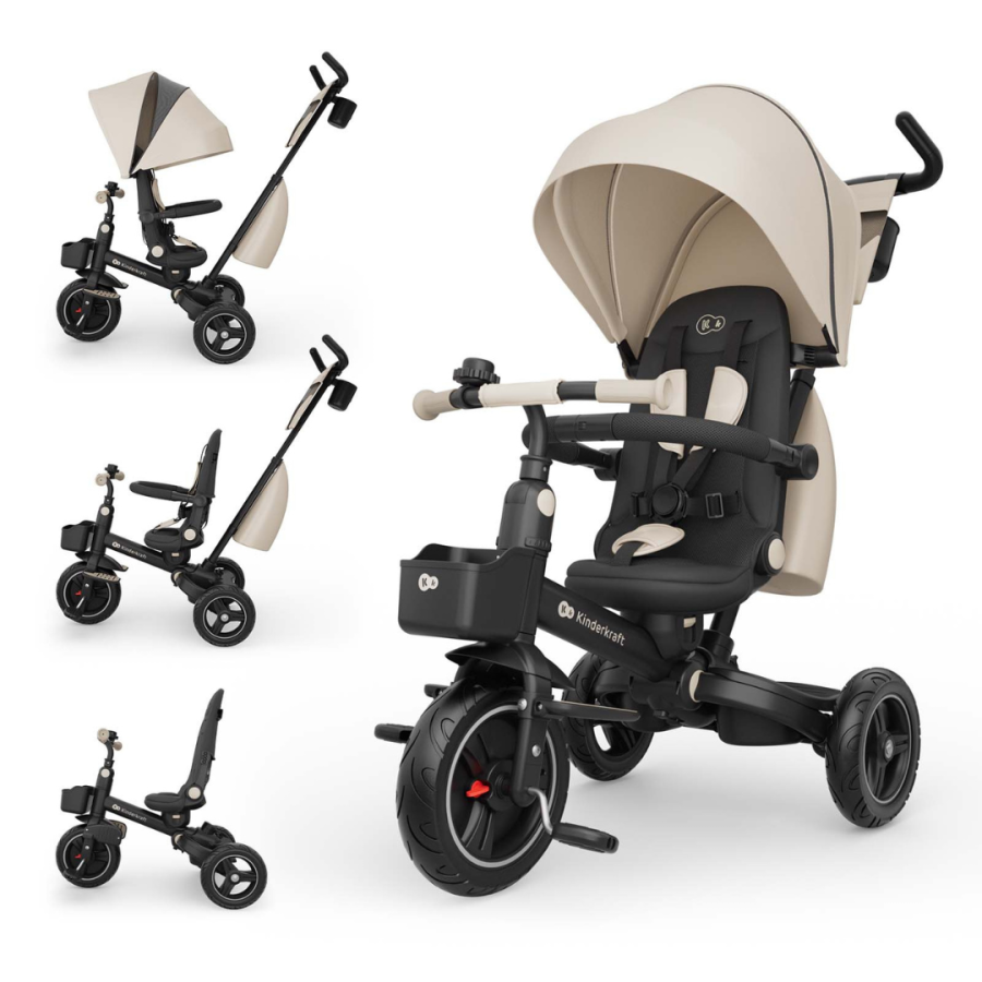 Детска триколка KinderKraft Spinstep 2 Plus бежова