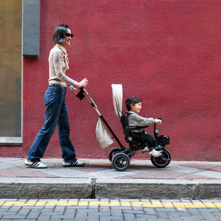 Детска триколка KinderKraft Spinstep 2 Plus бежова