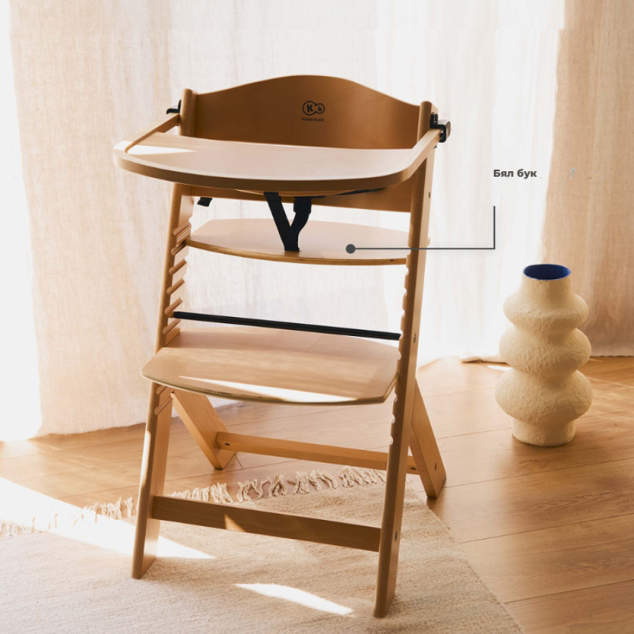 KinderKraft столче за хранене Enock Beige