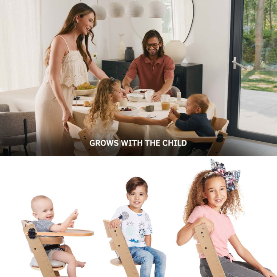 KinderKraft столче за хранене Enock Beige